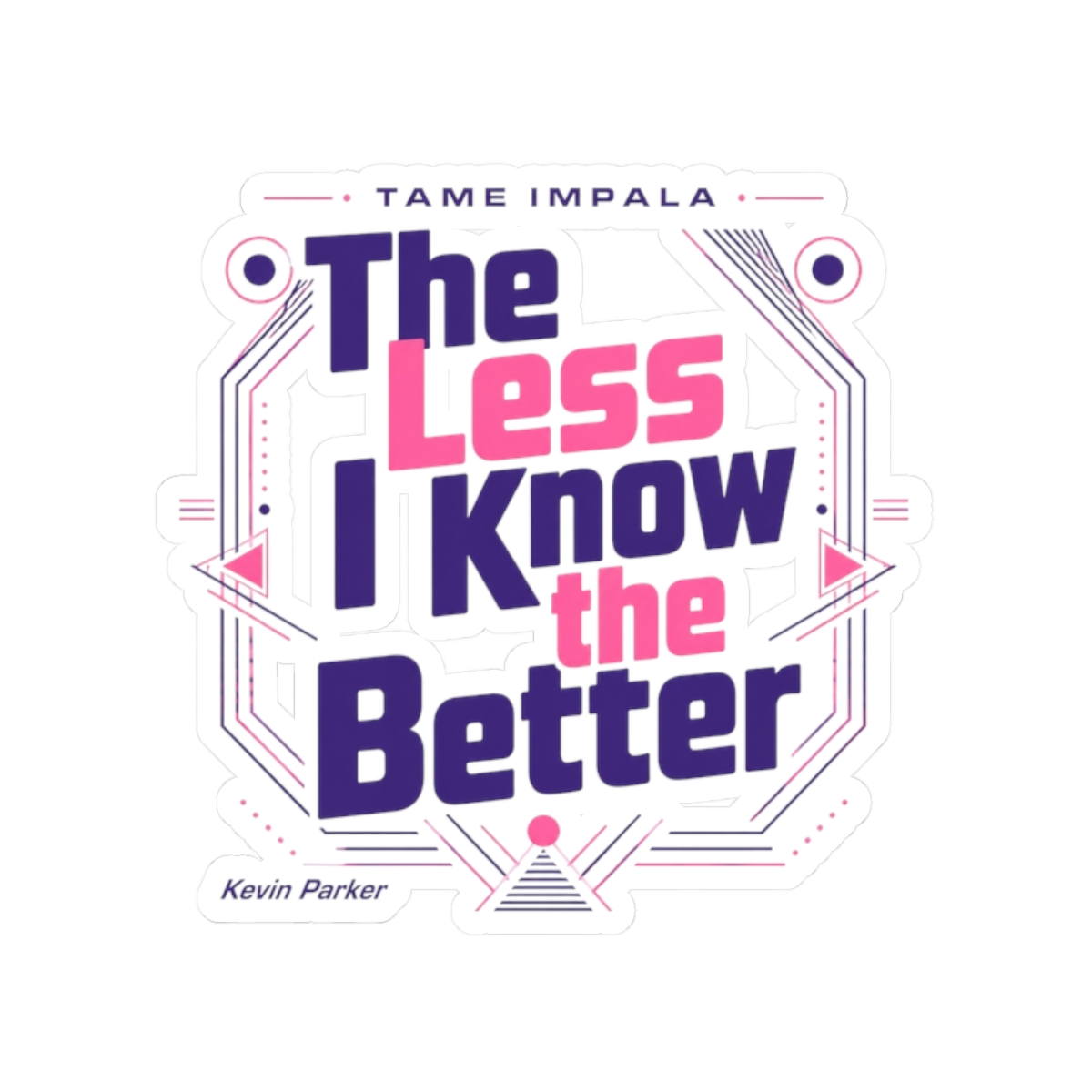 Tame Impala "The Less I Know the Better" Sticker - Official Stickers merchandise
