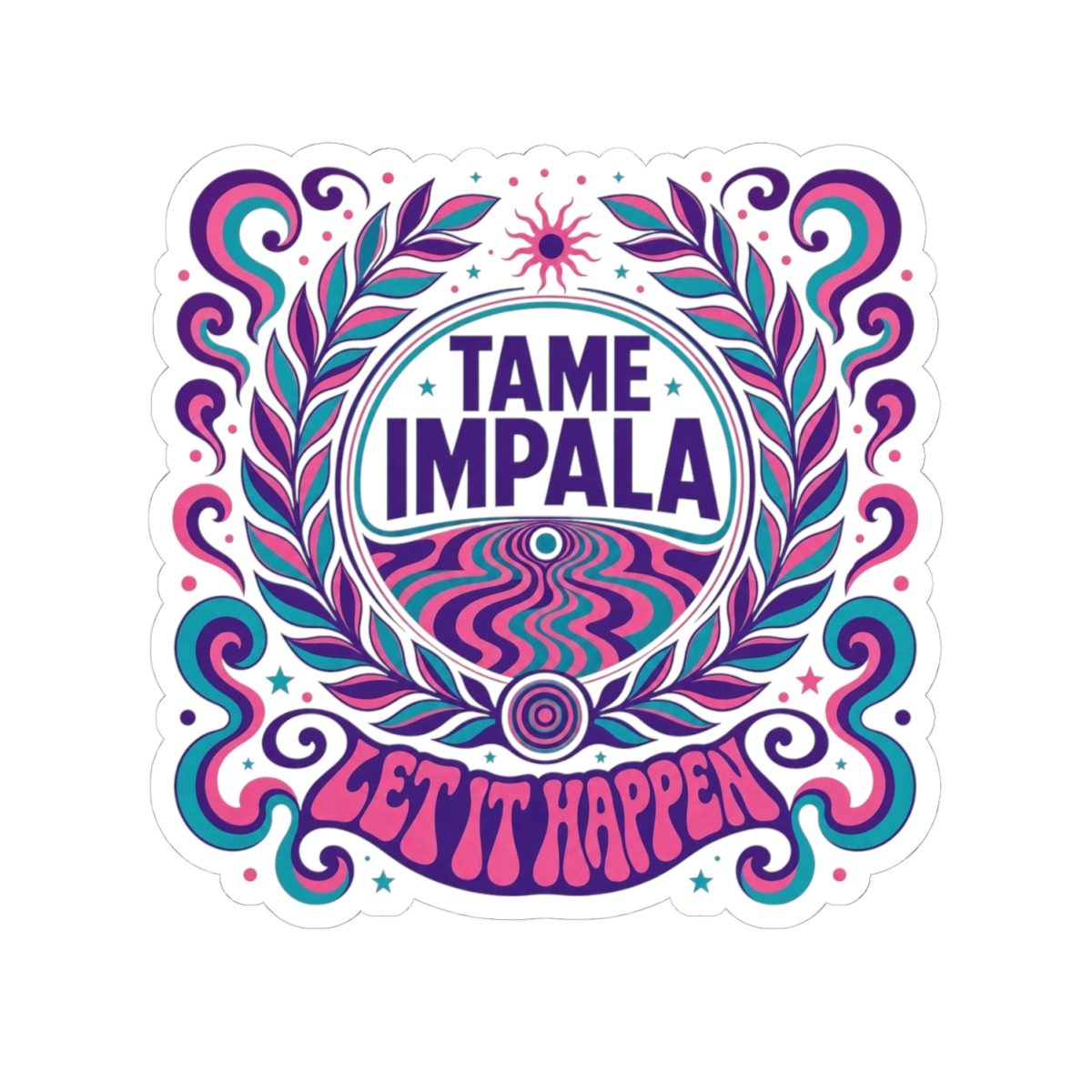 Tame Impala "Let It Happen" Sticker - alternate angle 2, merchandise