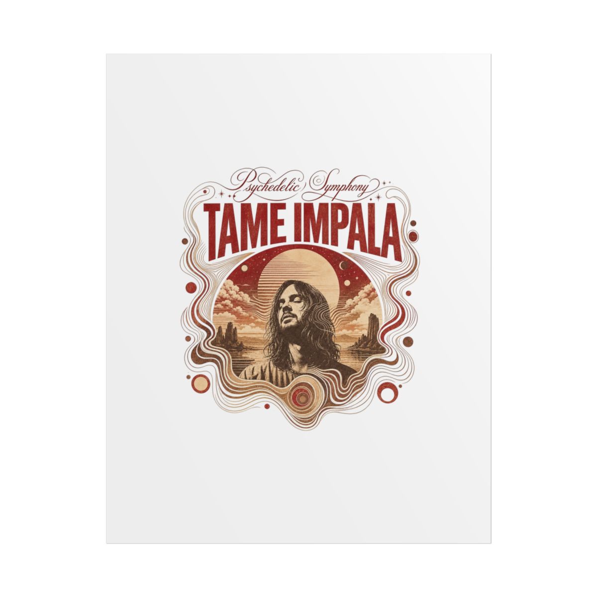 Tame Impala "Psychedelic Symphony" Poster - alternate angle 1, merchandise